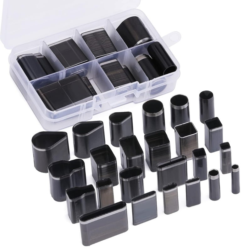 Yizzvb 24 Style Hollow Punch Cutter Tool, One Hole Leather Cutting Tools with Box, Different Shape Punch Tool Set Hole Leather Hollow Punch Cutter, Craft Tools Kit for Handmade DIY Craft - Image 1